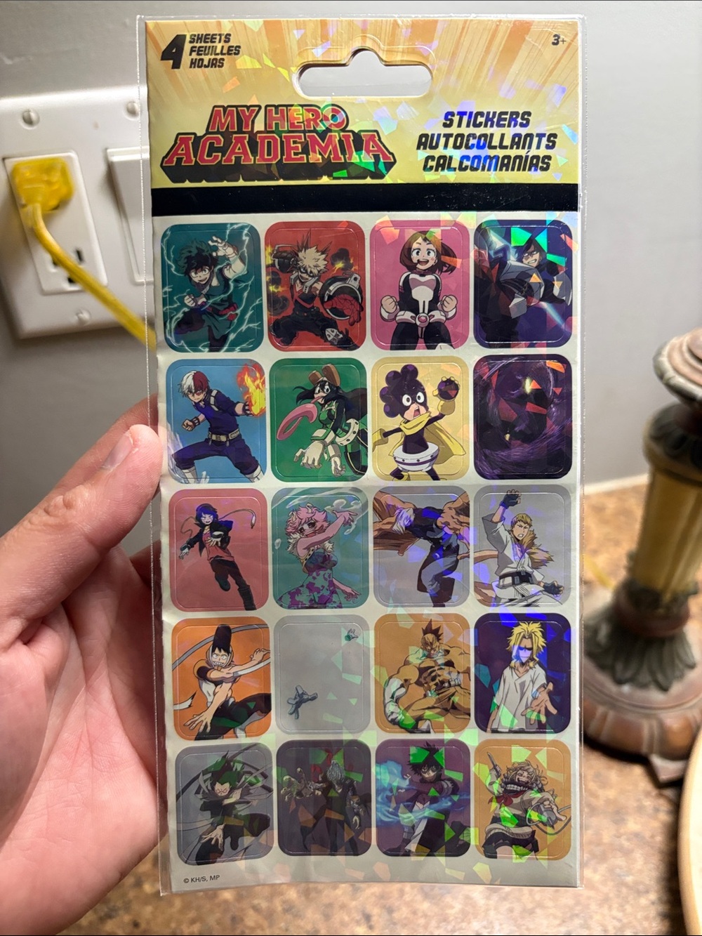 NIP My Hero Academia Funimation Stickers 4 Sheets Per Package New